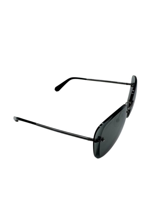 CHANEL  – SUNGLASSES ROUND BLACK - Image 6